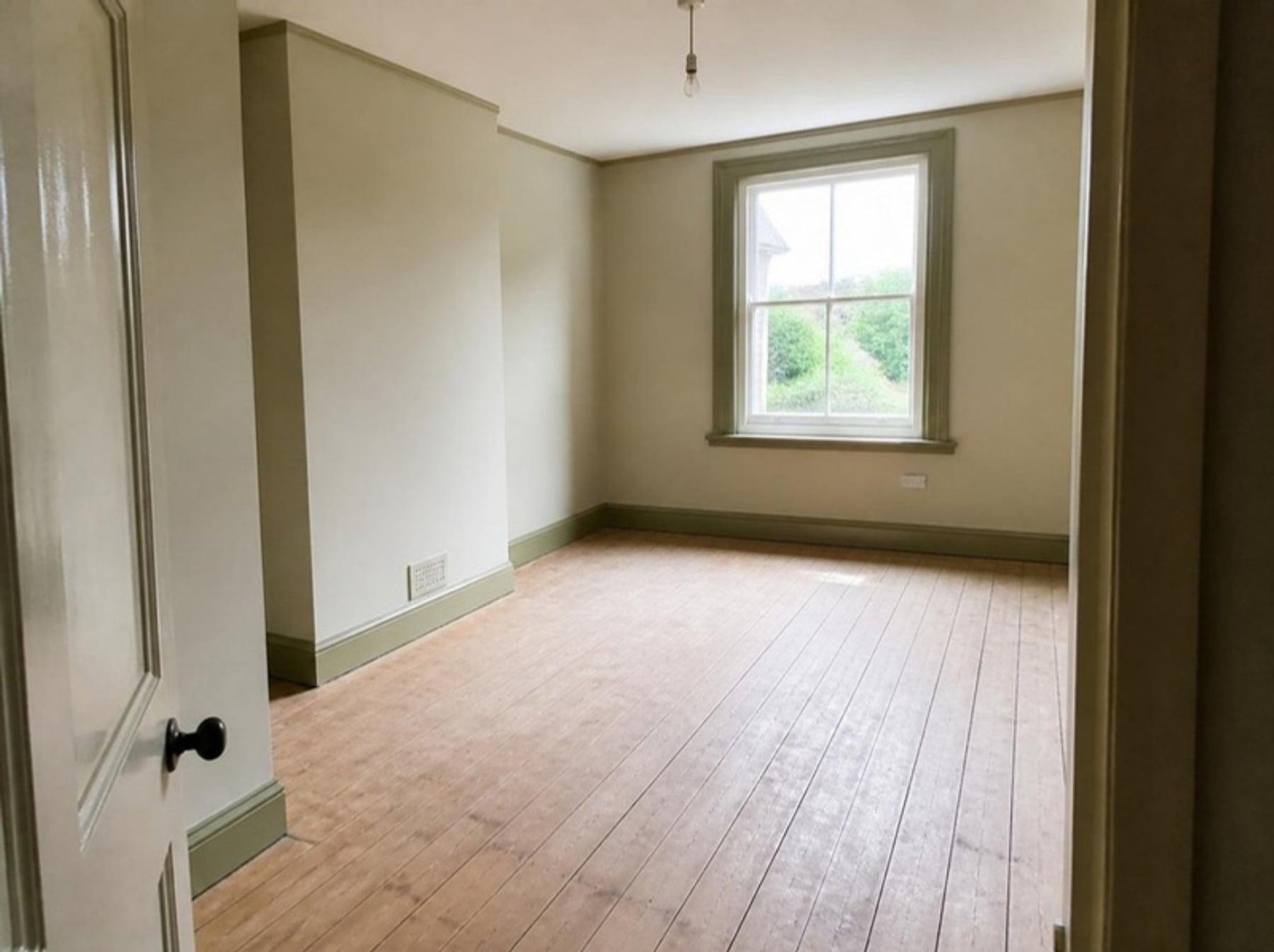 Before and after view of a room cleared by the ReVive team